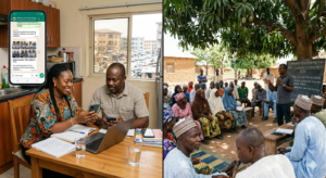 How Parental Involvement Boosts Student Performance in Nigeria 3 Urban and rural Nigerian parents participating in school engagement activities to support student learning.